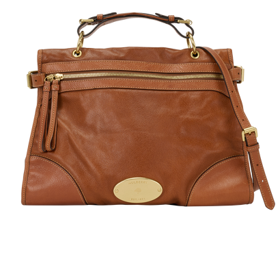 Taylor Satchel, &pound;295, Handbags, Tan, Leather, Front view